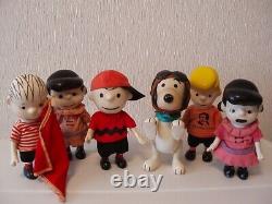 Snoopy Pocket Doll 6p SNOOPY Flying Ace Charlie Brown Schroeder Linus Lucy 18cm