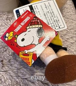 Snoopy Tagged Tower RecordSnoopy Charlie Brown Plush Toy Rare