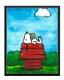 Snoopy Woodstock Original Painting 11x14 Canvas Peanuts Art Charlie Brown Decor