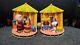 Snoopy And Friends Peanuts Charlie Brown Woodstock Circus Stage Bookends Scarce