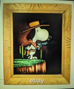 Snoopy m116 Charlie Brown Velvet Painting