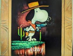 Snoopy m116 Charlie Brown Velvet Painting