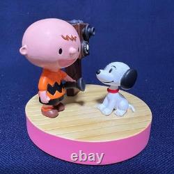SoftBank Snoopy Figure Set 3pc Vintage Charlie Brown Rare Authentic