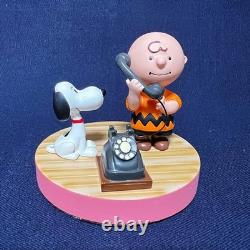 SoftBank Snoopy Figure Set 3pc Vintage Charlie Brown Rare Authentic