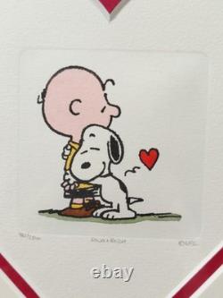 Sowa & Reiser Framed #782 of 2500 Snoopy Charlie Brown Peanuts LE hand Painted
