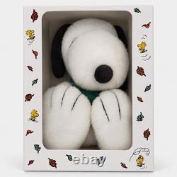 Starbucks x Peanuts Snoopy White & Black Plush Stuffed Dog Decorative Boxed
