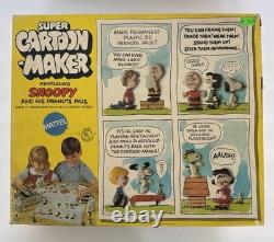 Super Cartoon Maker Snoopy Peanuts Pals Charlie Brown Thingmaker Mattel 1969