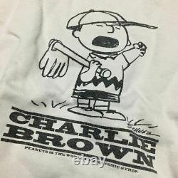 Sweat Trainer Charlie Brown Peanut Snoopy Thrift Vintage Size Gray