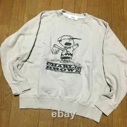 Sweat Trainer Charlie Brown Peanut Snoopy Thrift Vintage Size Gray