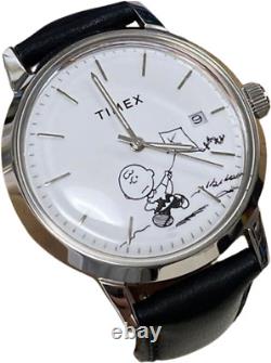 TIMEX Peanuts Collaboration Snoopy Charlie Brown wristwatch OP NOT TESTED USED