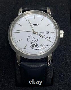 TIMEX Peanuts Collaboration Snoopy Charlie Brown wristwatch OP NOT TESTED USED