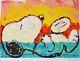 Tom Everhart Bora Bora Boogie Down Snoopy Charlie Brown Peanuts Hand Signed Coa