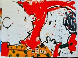 TOM EVERHART DOGGIE DEAREST 1999 PEANUTS Charlie Brown SNOOPY Hand signed