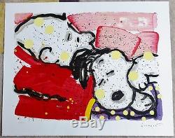 TOM EVERHART MELLOW JELLO Snoopy Charlie Brown PEANUTS Hand signed