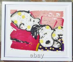 TOM EVERHART MELLOW JELLO Snoopy Charlie Brown PEANUTS Hand signed COA FRAMED