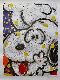 TOM EVERHART MON AMI Hand Signed Ltd Edition Lithograph SNOOPY CHARLIE BROWN