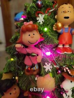 The Peanuts Christmas Tree Danbury Mint Charlie Brown Snoopy Large