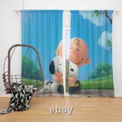 The Peanuts Movie Charlie Brown Snoopy Window Curtain