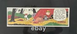 Three Charles Schultz Peanuts 90's Lithograph Golf God. NOS In Plastic Matted
