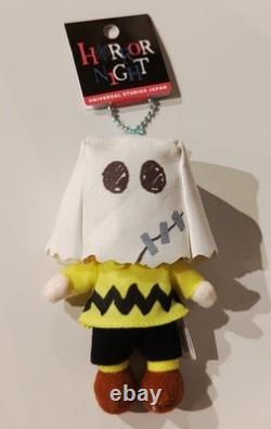 USJ Halloween Snoopy Charlie Brown Mascot Plush Pair 2022 Horror Night Japan