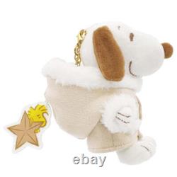 USJ Limited Christmas Snoopy & Charlie Brown Plush Mascot Keychain Set Japan F/S