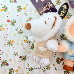 USJ Snoopy Charlie Brown Winter Plush Key Chain Set Japan Limited New