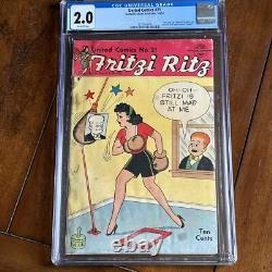 United Comics #21 1st Peanuts 1952 Snoopy Charlie Brown CGC 2.0