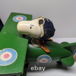 United Future Syndicate 70s Snoopy Flying Ace Music Box Character Goods Green