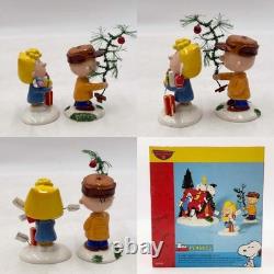 Used d Item Department 56 Snoopy Christmas Figure 3 Piece Set Charlie Brown Sal