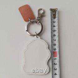 Usj Snoopy Charlie Brown Genuine Leather Keyring Keychain Charm