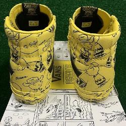 VANS Sk8-Hi Reissue Skate Shoes Yellow Maize Peanuts Charlie Brown Mens Sz 7.5