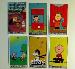 VERY RARE Peanuts Tarot Deck 78 Cards OOP HTF Charlie Brown, Snoopy, Lucy
