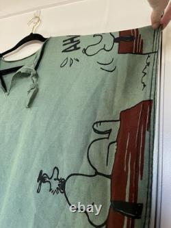 VERY RARE Vntg Snoopy And Charlie Brown Green Poncho Woodstock Peanuts Display
