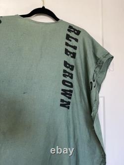 VERY RARE Vntg Snoopy And Charlie Brown Green Poncho Woodstock Peanuts Display