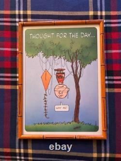 VINTAGE ORIGINAL PEANUTS 14 x 19-1/2 POSTER Why Me Snoopy Charlie Brown