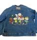 Vtg Knott's Camp Snoopy Peanuts Denim Jean Jacket Usa Charlie Brown Snoopy 80s