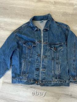 VTG Knott's Camp Snoopy Peanuts Denim Jean Jacket USA Charlie Brown Snoopy 80s