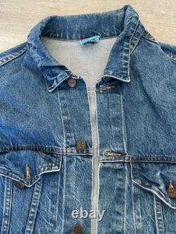 VTG Knott's Camp Snoopy Peanuts Denim Jean Jacket USA Charlie Brown Snoopy 80s