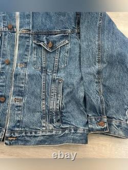 VTG Knott's Camp Snoopy Peanuts Denim Jean Jacket USA Charlie Brown Snoopy 80s