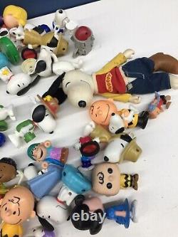 VTG Modern Mixed LOT 10 lbs Peanuts Snoopy Charlie Brown Toy Figures Happy Meal