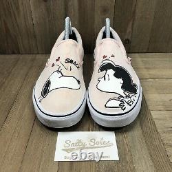 Vans 2017 Peanuts Lucy Snoopy Smack Charlie Brown Slip-on Shoes Womens Size 10