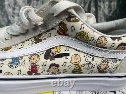 Vans Peanuts Old Skool Multi/True White UK 6.5 Snoopy Charlie Brown
