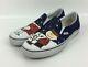 Vans Peanuts Snoopy Charlie Brown Christmas Tree Classic Slip-on Shoes Withbox 9.5