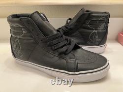 Vans Sk8 Hi Peanuts Snoopy Black Emboss Leather Collab Supreme Charlie Brown 8.5