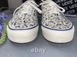 Vans Snoopy & the Gang Charlie Brown Peanuts Skate Shoes Men's Sz 10 White Blk