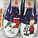 Vans X Peanuts Classic Slip On Charlie Brown Christmas Tree Men's Shoes