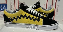 Vans x Peanuts Old Skool Charlie Brown Sneakers Size 11 500714 GOOD GRIEF Snoopy