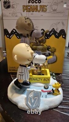 Vegas Golden Knights Peanuts Bobblehead Snoopy Charlie Brown Lmt Edt #4 Of 150