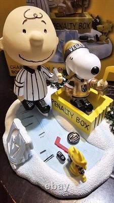 Vegas Golden Knights Peanuts Bobblehead Snoopy Charlie Brown Lmt Edt #4 Of 150