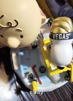 Vegas Golden Knights Peanuts Bobblehead Snoopy Charlie Brown Lmt Edt #4 Of 150